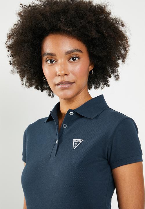 GUESS - Guess bling polo top - navy