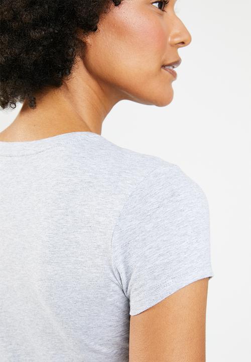 GUESS - Short sleeve minimal guess T-shirt - grey