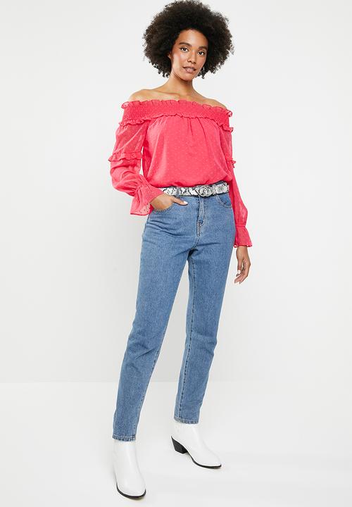 Vero Moda - Off shoulder blouse - pink