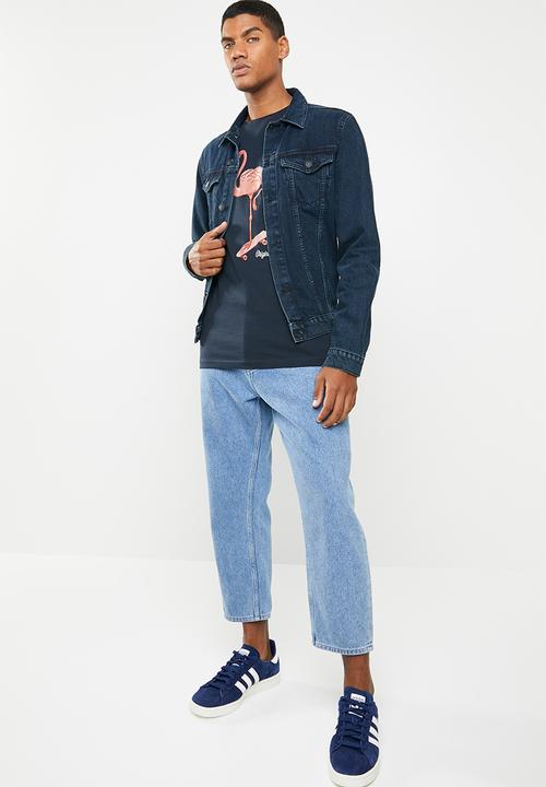 Jack & Jones - Flamingo tee - navy
