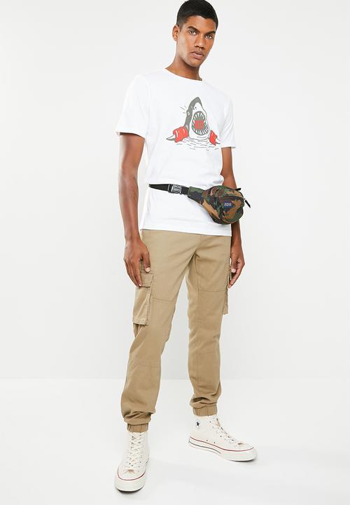 Jack & Jones - Shark tee - white