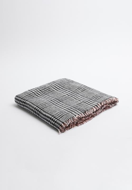 ALDO - Mixed print raw edge wrapped scarf - multi
