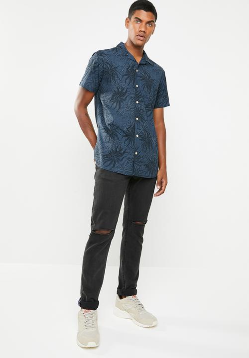 Jack & Jones - Kahula short sleeve shirt - navy