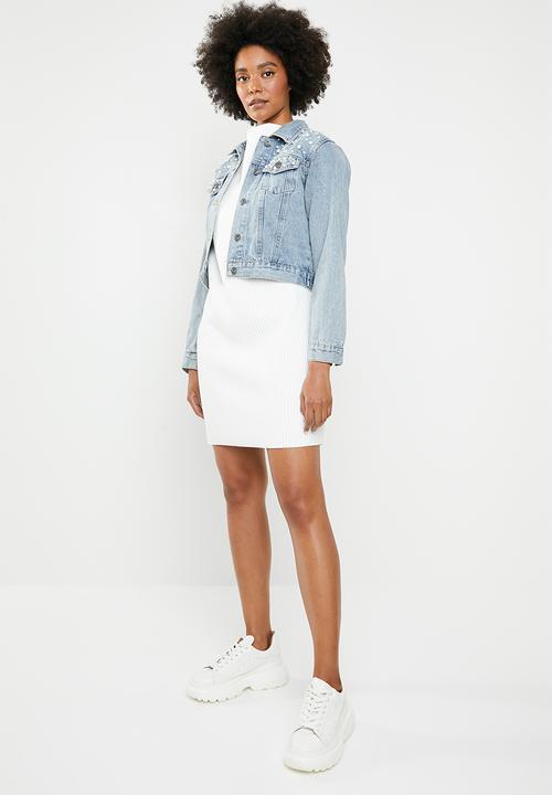 dailyfriday - Pearl denim jacket - blue