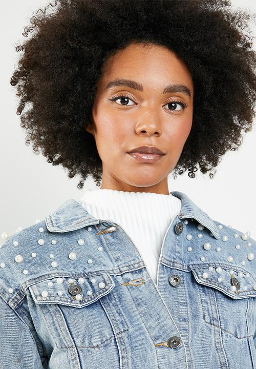 dailyfriday - Pearl denim jacket - blue