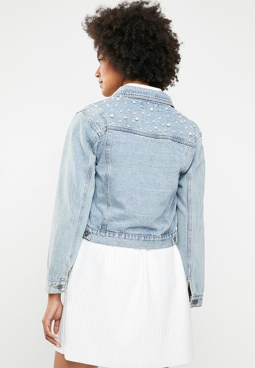 dailyfriday - Pearl denim jacket - blue