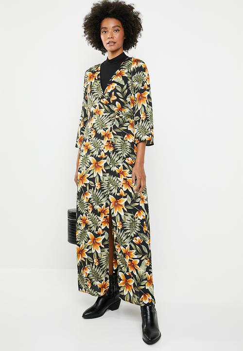 dailyfriday - Kimono sleeve maxi dress - multi