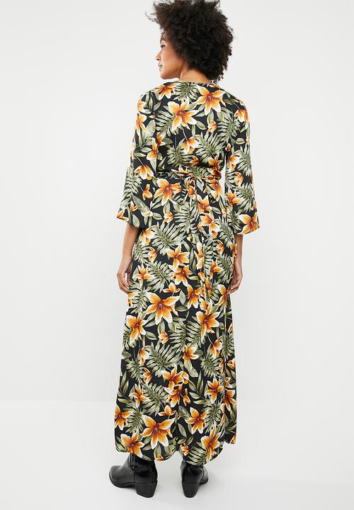 dailyfriday - Kimono sleeve maxi dress - multi