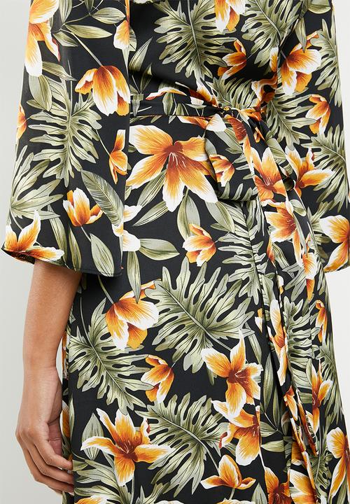 dailyfriday - Kimono sleeve maxi dress - multi