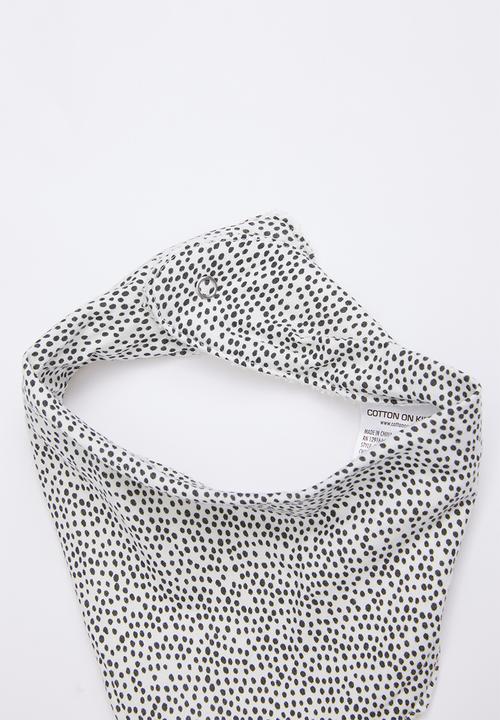 Cotton On - Dribble bib - vanilla phantom dots