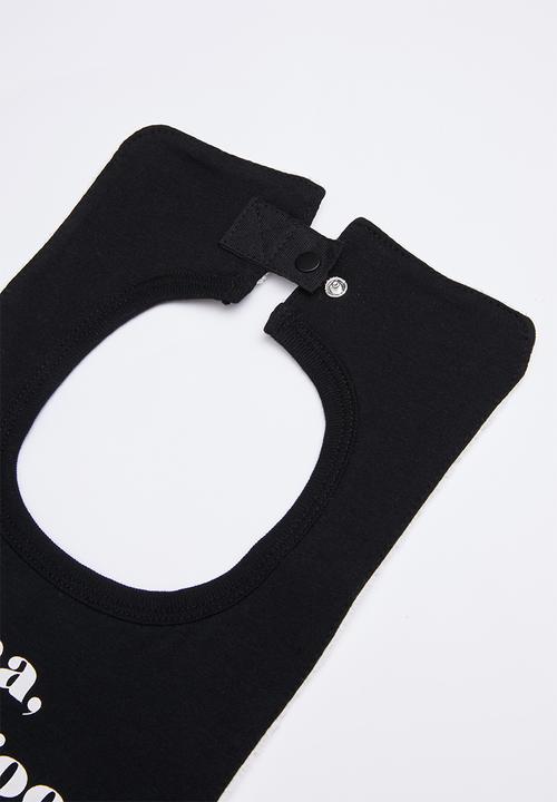 Cotton On - Sugar and spice bib - black 