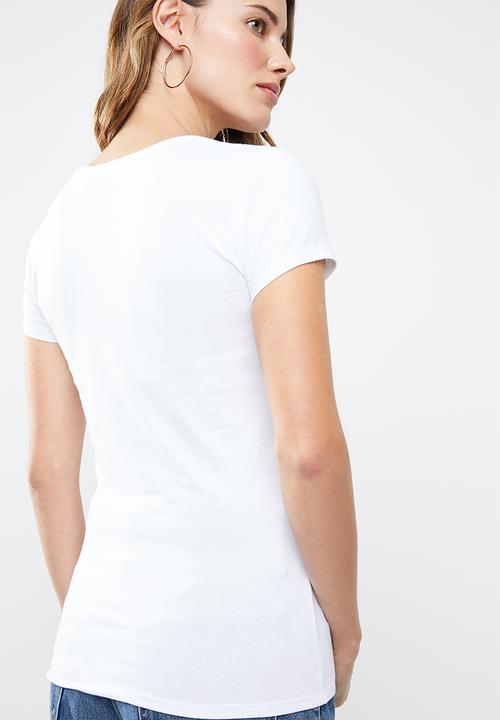 GUESS - Short sleeve core tri T-shirt - white
