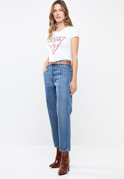 GUESS - Short sleeve core tri T-shirt - white