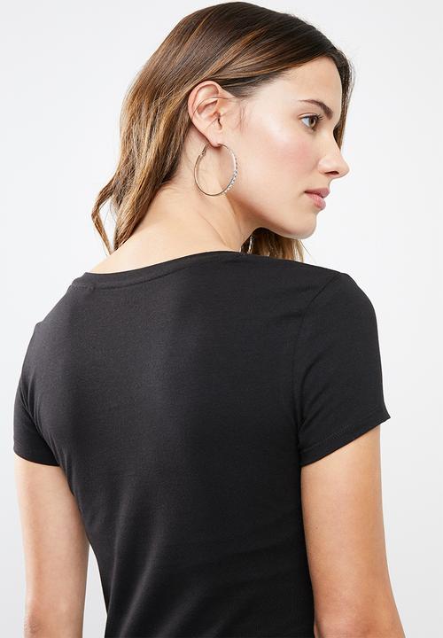 GUESS - Short sleeve core tri T-shirt - black