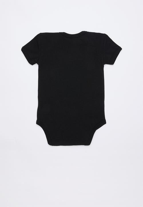 Cotton On - Mini short sleeve bubbysuit - black