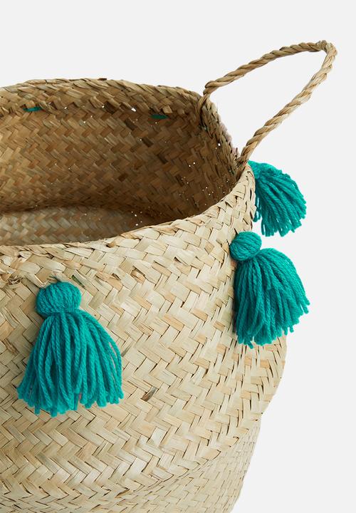 Sixth Floor - Rara kids basket - blue & natural