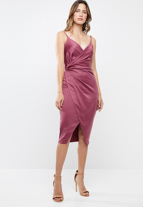 SISSY BOY - Boity wrap cowl dress - pink