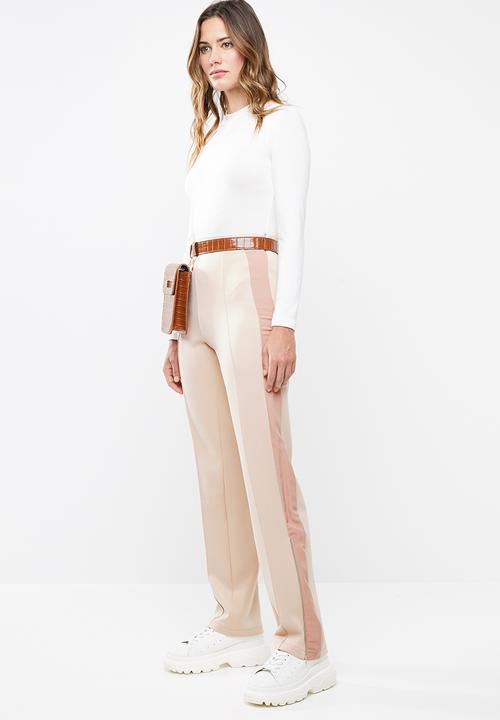 SISSY BOY - Boity sporty high-waisted track pants - pink
