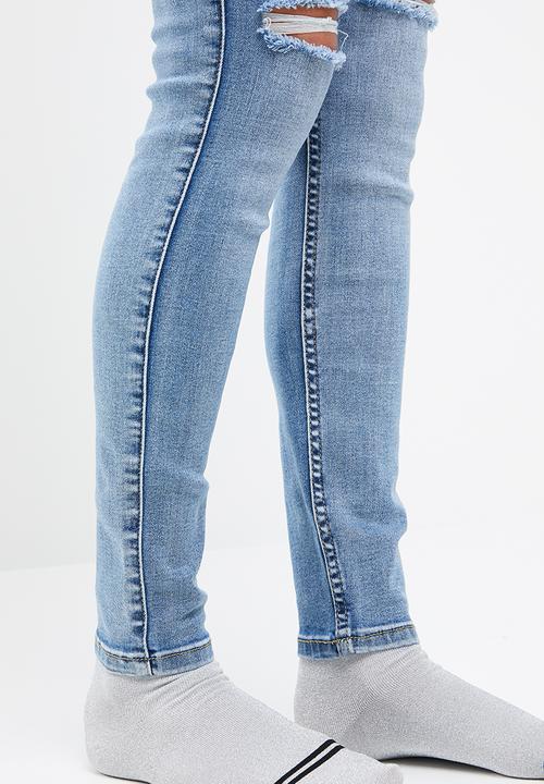 SISSY BOY - Bailey rae axel skinny with waistband trim - blue