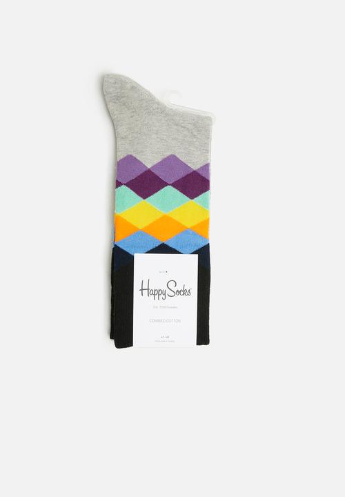 Happy Socks - Faded diamond sock - multi