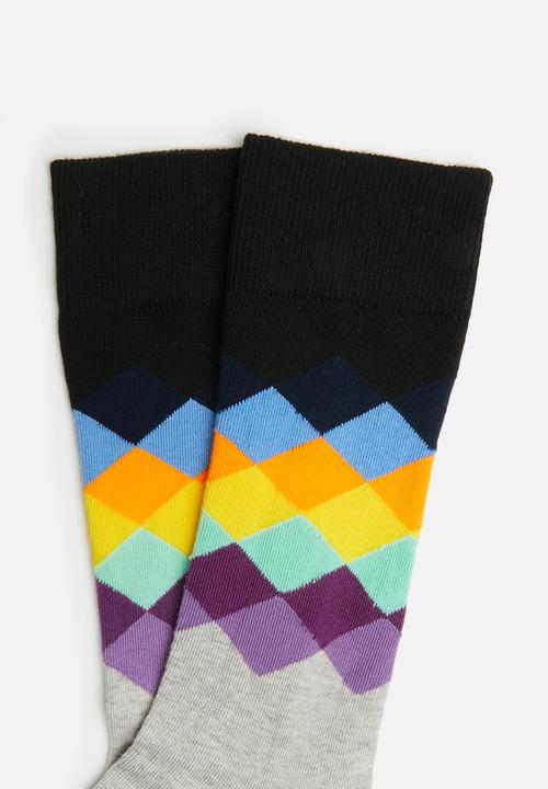 Happy Socks - Faded diamond sock - multi