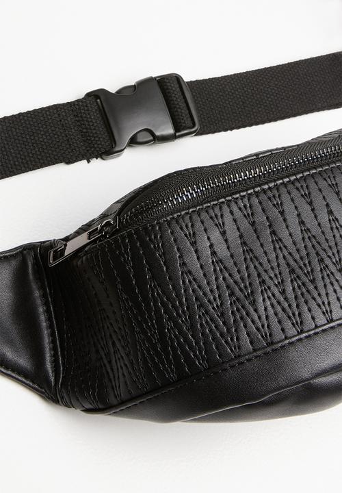 Missguided - Textured bumbag - black
