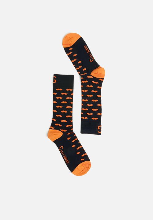 Sexy Socks - Dappers socks - navy & orange