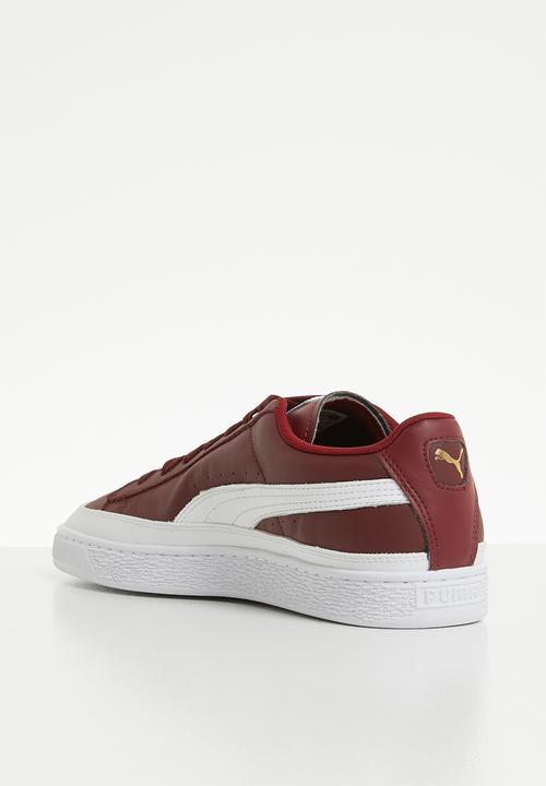 PUMA - Basket Skate - Cordovan-Puma White