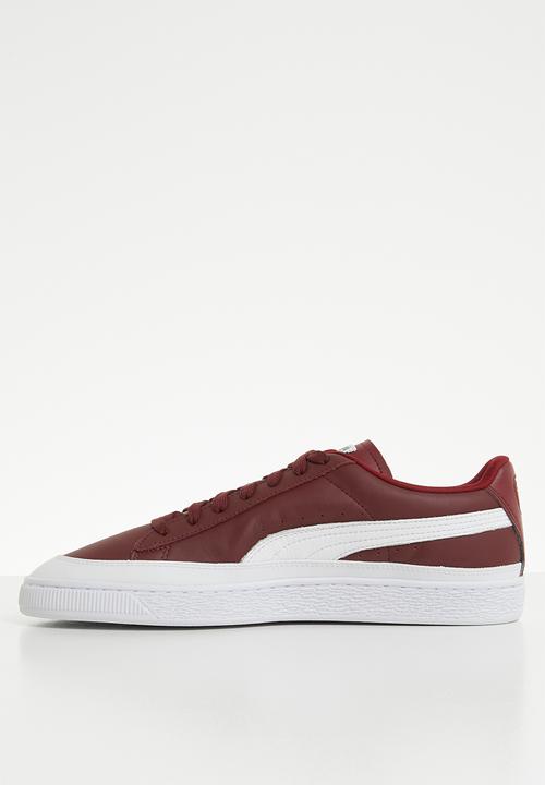 PUMA - Basket Skate - Cordovan-Puma White