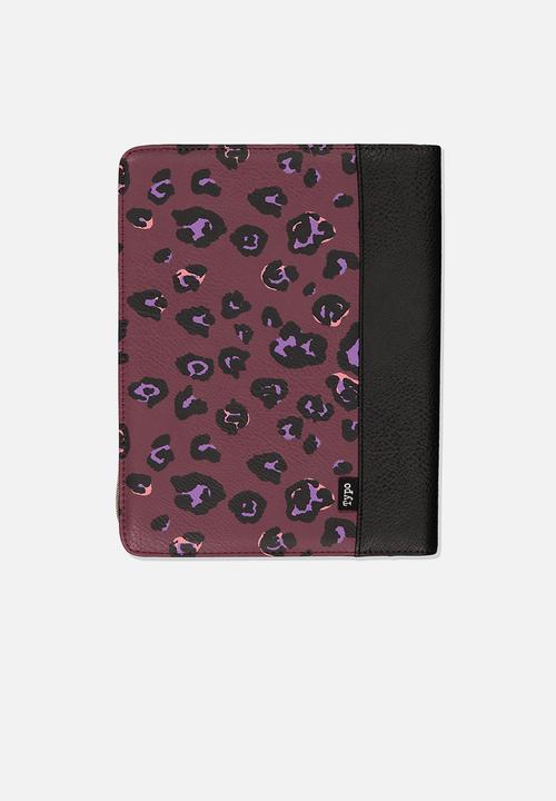 Typo - Tablet leopard print compendium - multi