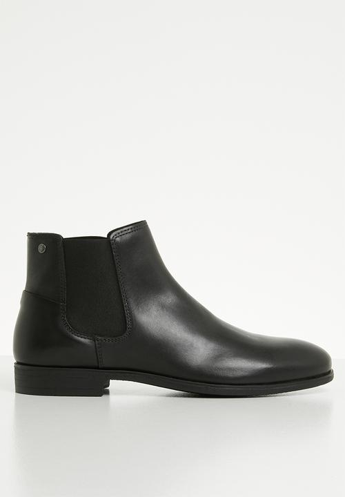 Jack & Jones - Frank leather chelsea - black