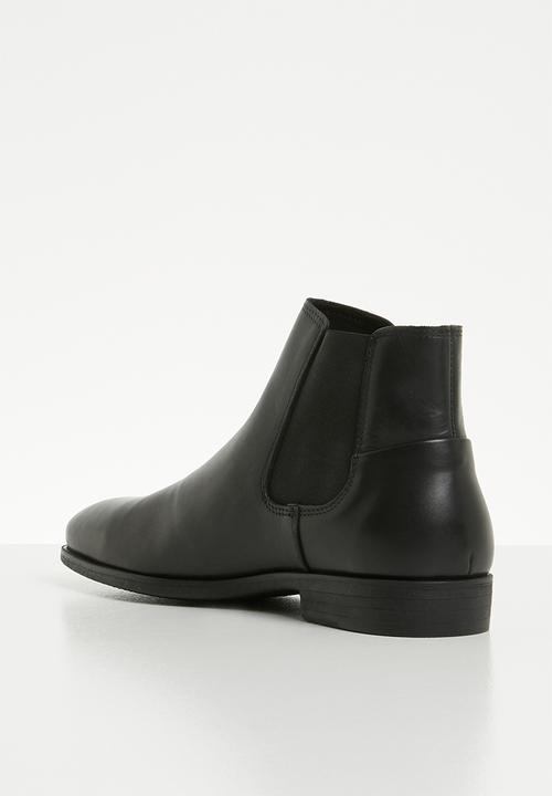 Jack & Jones - Frank leather chelsea - black