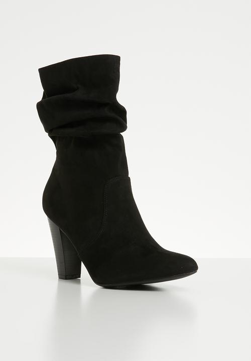 Madison® - Faux suede boot - black