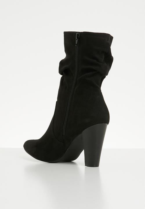 Madison® - Faux suede boot - black