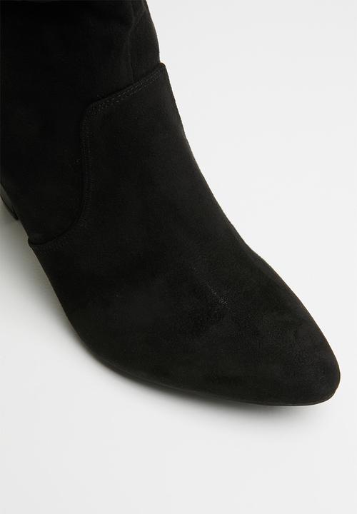 Madison® - Faux suede boot - black