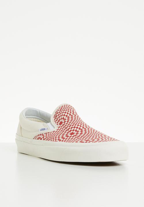 Vans - UA classic slip-on 98 DX - (Anaheim Factory) - og red/white/warp check