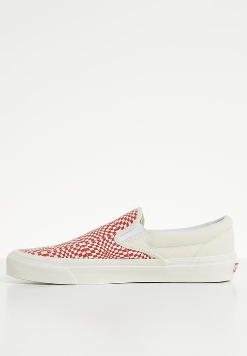 Vans - UA classic slip-on 98 DX - (Anaheim Factory) - og red/white/warp check