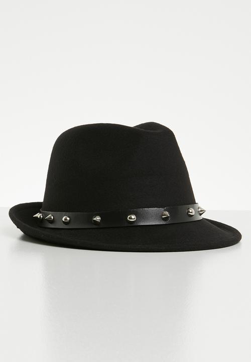Superbalist - Studded trim fedora - black