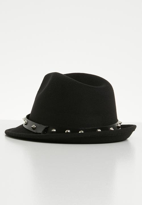 Superbalist - Studded trim fedora - black