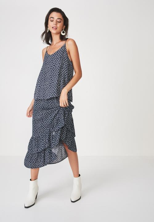 Cotton On - Astrid cami - navy & white