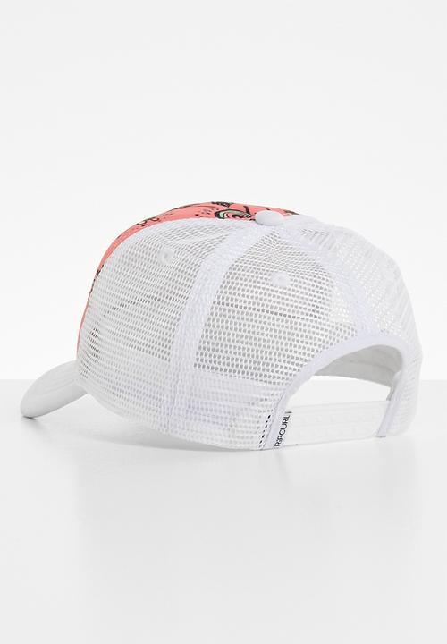 Rip Curl - Mini summerland trucker peak cap - coral & white