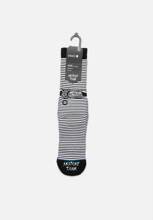 Stance Socks - Eye spy socks - white & black