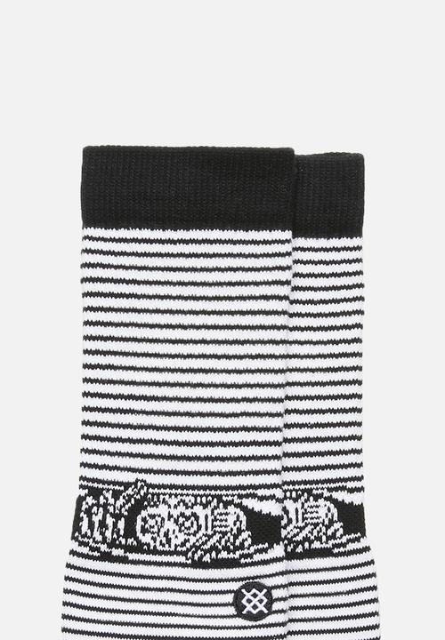 Stance Socks - Eye spy socks - white & black