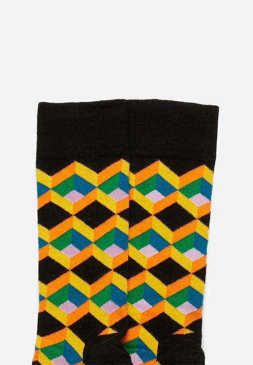 Happy Socks - Optic sqaure sock - multi