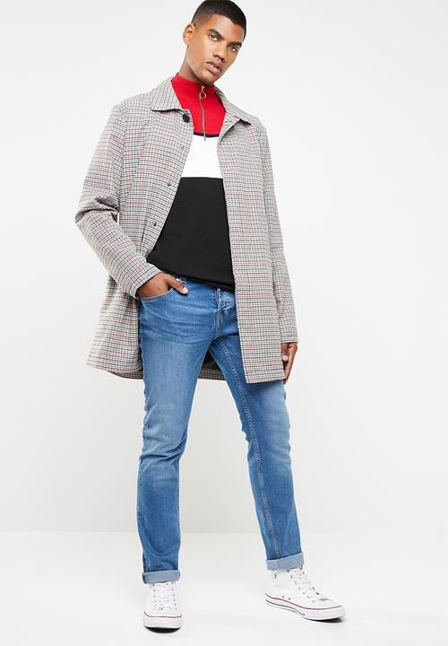 Superbalist - Check mac coat - multi