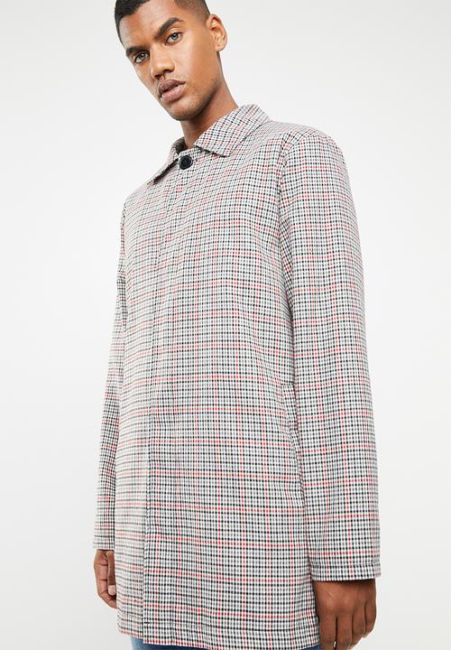 Superbalist - Check mac coat - multi