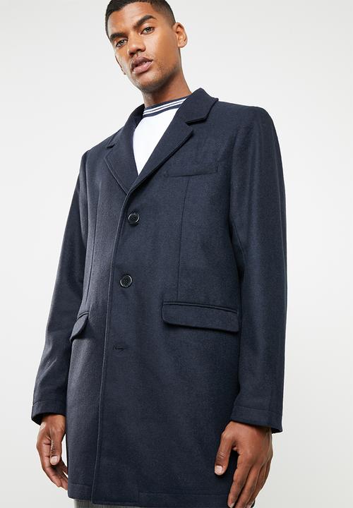 Superbalist - Plain overcoat - navy