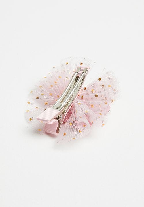 Pop Candy - Flower detailed hairclip - mid pink
