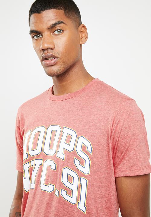 Cotton On - Hoops and NYC.91 tbar tee - pink