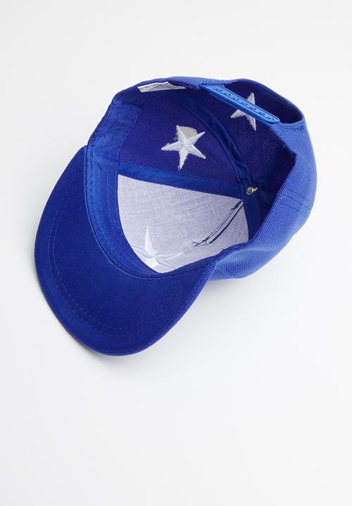 Pop Candy - Star flat brim cap - blue